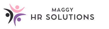 The horizontal logo of Maggy HR Solutions, designed to convey a professional and modern approach to human resources.